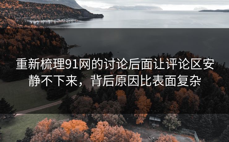 重新梳理91网的讨论后面让评论区安静不下来,背后原因比表面复杂 重新梳理91网的讨论后面让评论区安静不下来,背后原因比表面复杂